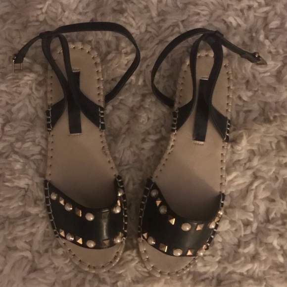 Miss Selfridge Espadrille Studded Sandals - Picture 5 of 6